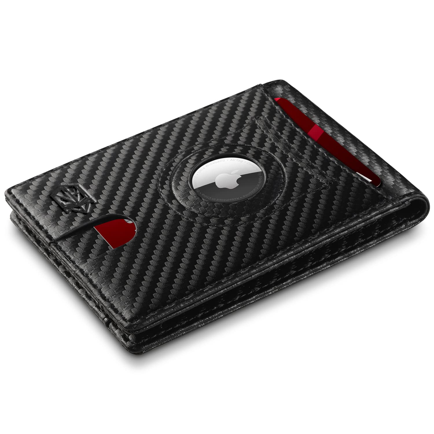 Zitahli Men's Wallets Airtag Holder Slim Rfid Leather with Gift Box