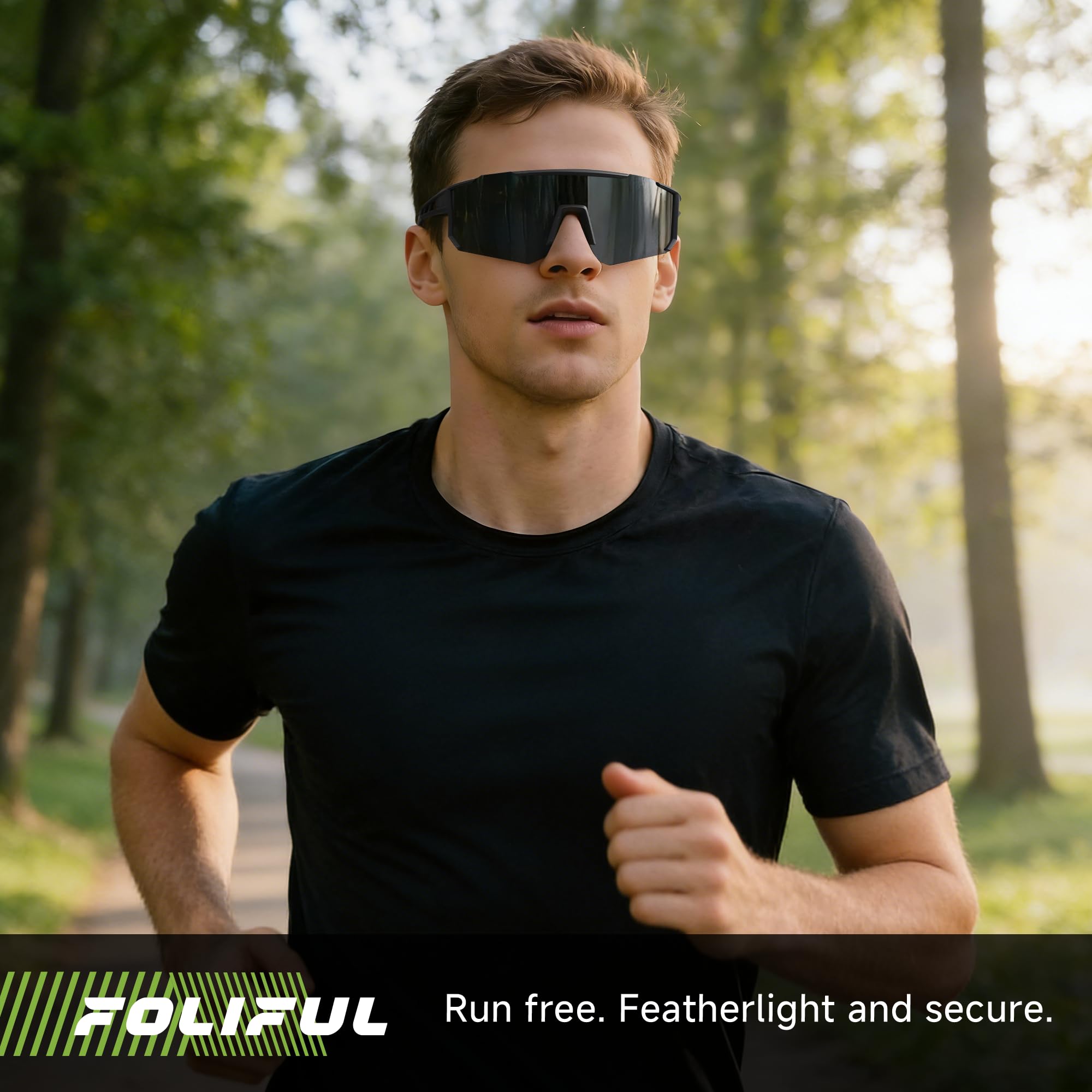 Lot de 3 lunettes de soleil de sport polarisées pour homme et femme, protection UV pour baseball, cyclisme, pêche