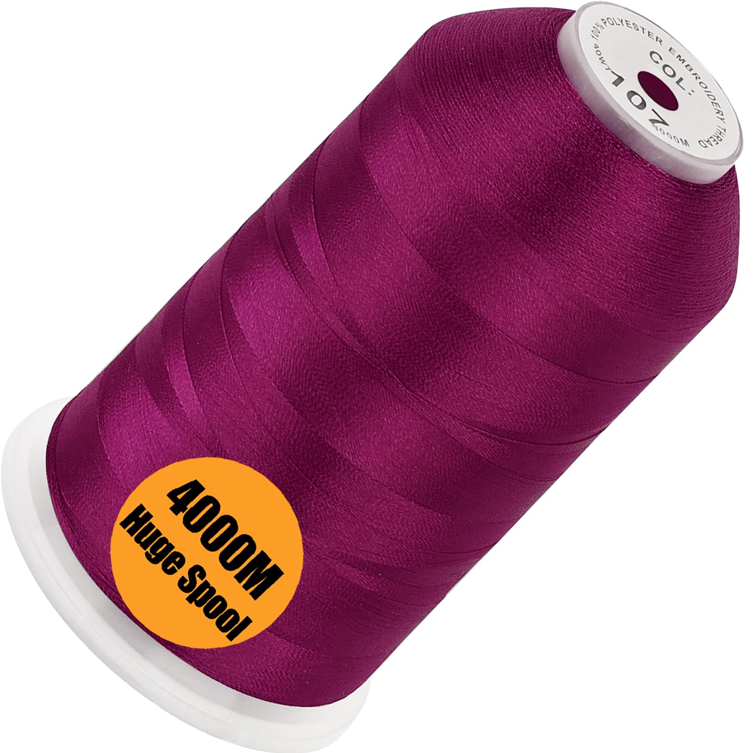 New brothread 4000M Huge Spool Embroidery Machine Thread - Dark Fuchsia