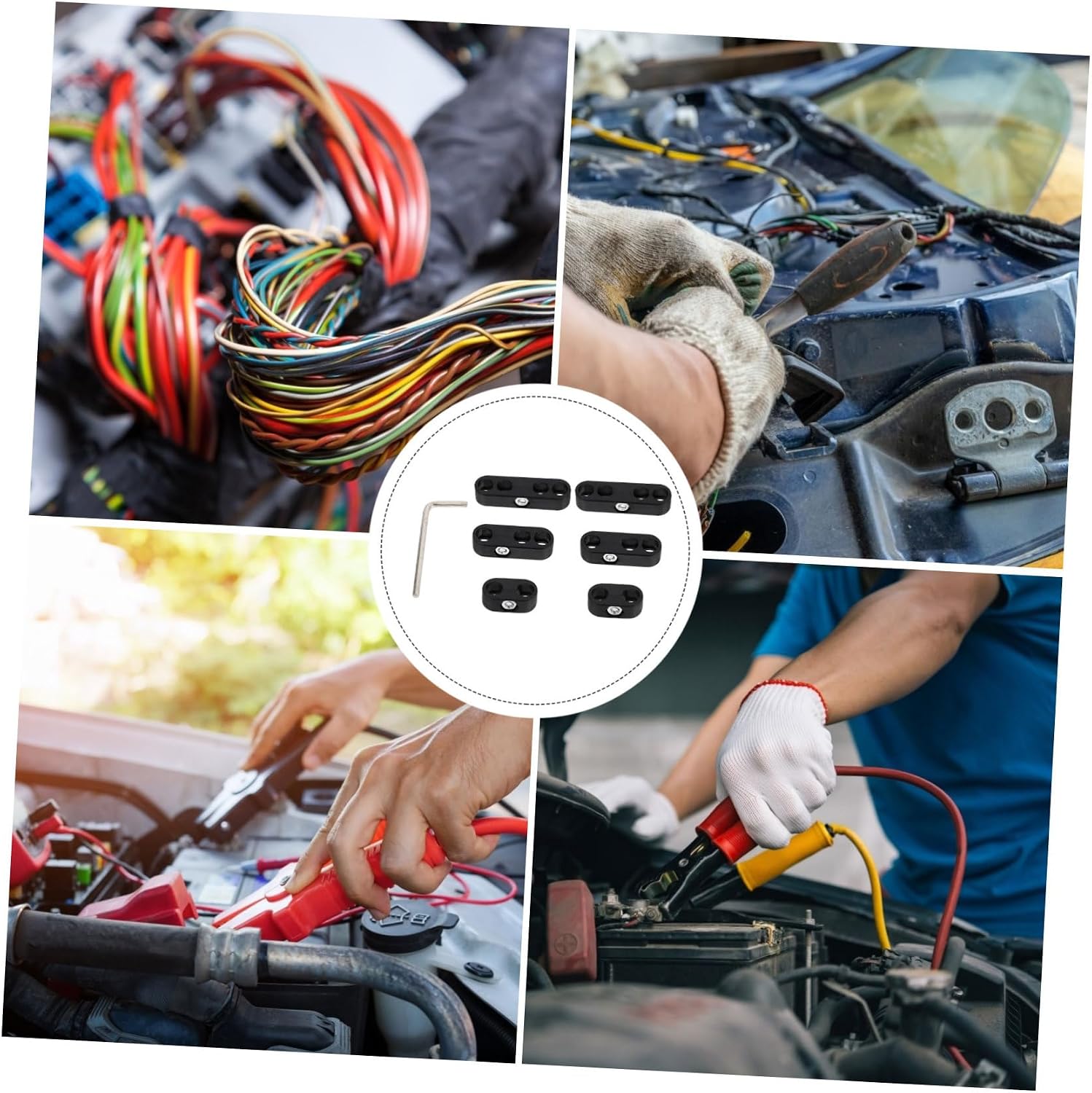 1set Spark Plug Wire Separators Auto Wire Divider Prevents Cross Firing Easy to Use for Car Ignition Systems