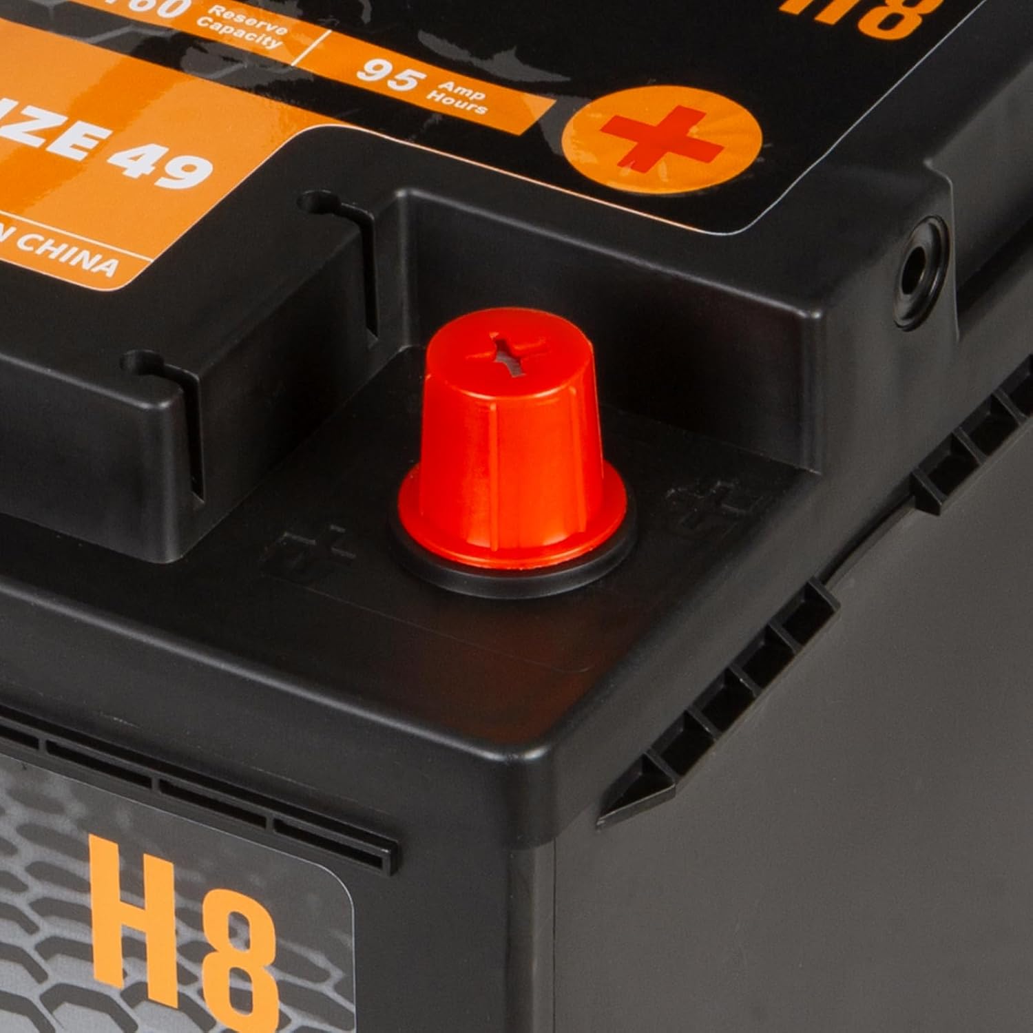 Autocessking H8 Group Size 49 Start and Stop AGM Automotive Battery, 12V 95Ah, 900 CCA, 160 RC Rechargeable Car Battery