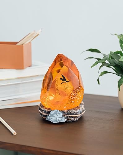 Miniatura 4 de Grupo Erik Lámpara oficial de Jurassic Park  Películas de Jurassic Park  Mosquito in Amber Lámpara de mesa  Mercancía de Parque Jurásico