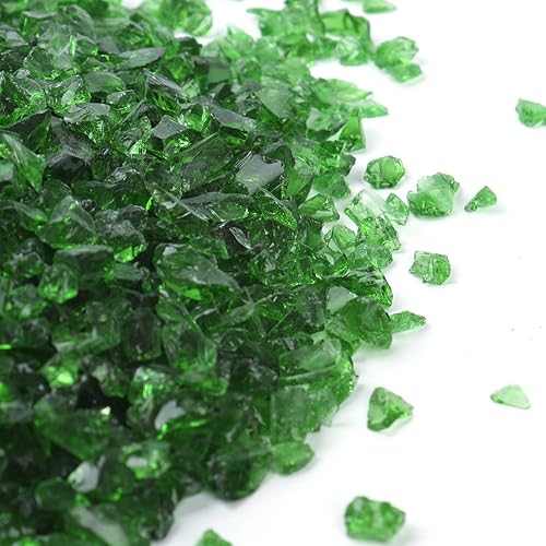 Miniatura 4 de Shiny Stone Grava de vidrio reflectante de alto brillo, gemas de fuego, gotas de fuego, piedras de vidrio de fuego, piedras para hoguera, pecera,