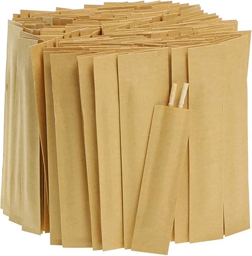 Miniatura 6 de ONLKXY - 200 pares (400 piezas) palillo de dientes de bambú natural para restaurante hotel vajilla decoración herramientas