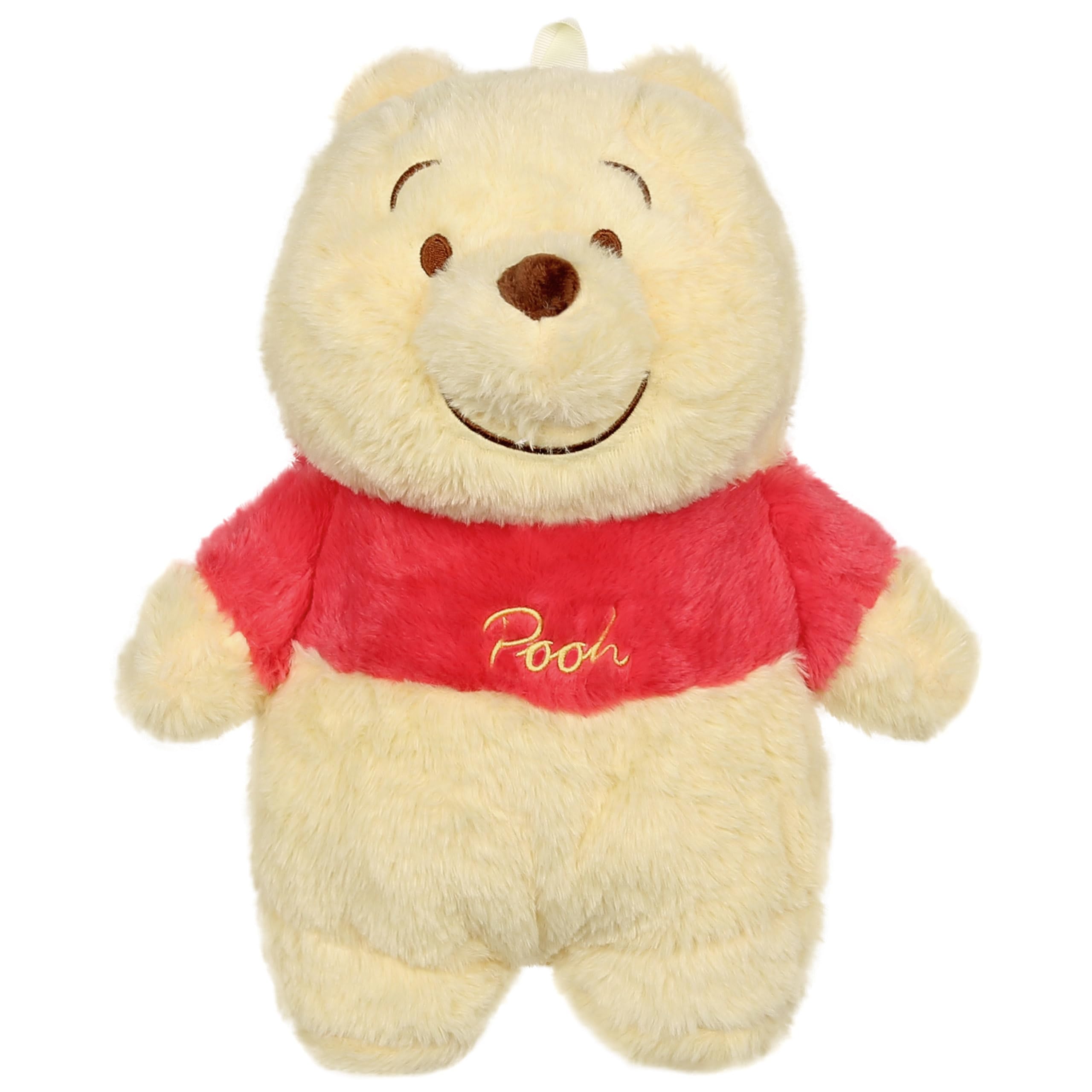 DISNEY Winnie Puuh Gummiwärmflasche mit WEICHEM Bezug, GROß Wasserwärmflasche im Kuschelbezug, Plüschfigur 750 ml (Winnie Puuh)