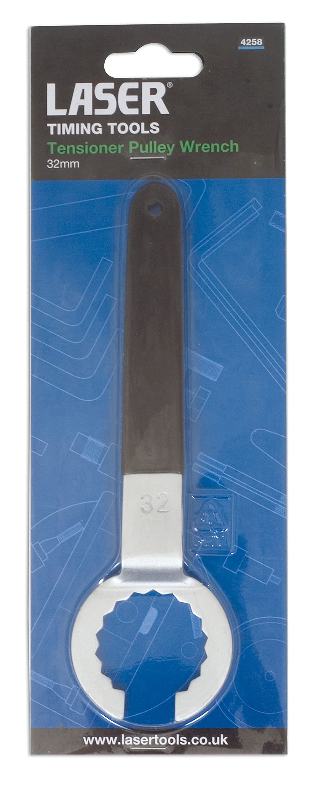 Laser Tools 4258 Pulley Wrench Tool For VW Audi 2.5 TDi Engines LL