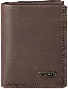 Levi's Mens Trifold Wallet-Sleek and Slim Includes Id Window and Credit Card Holder Tri-Fold Wallet