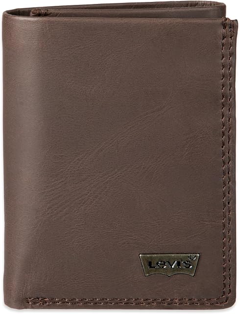 Levi's Mens Trifold Wallet-Sleek and Slim Includes Id Window and Credit Card Holder Tri-Fold Wallet