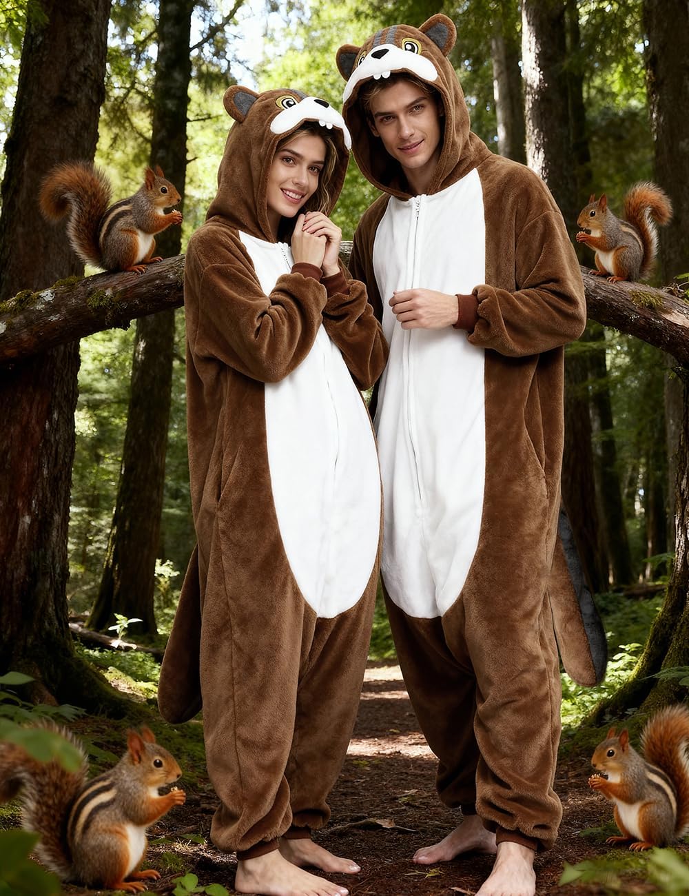 vavalad Adult Onesie Pajamas Halloween Costume Cosplay Onesie Women Men - Image 2