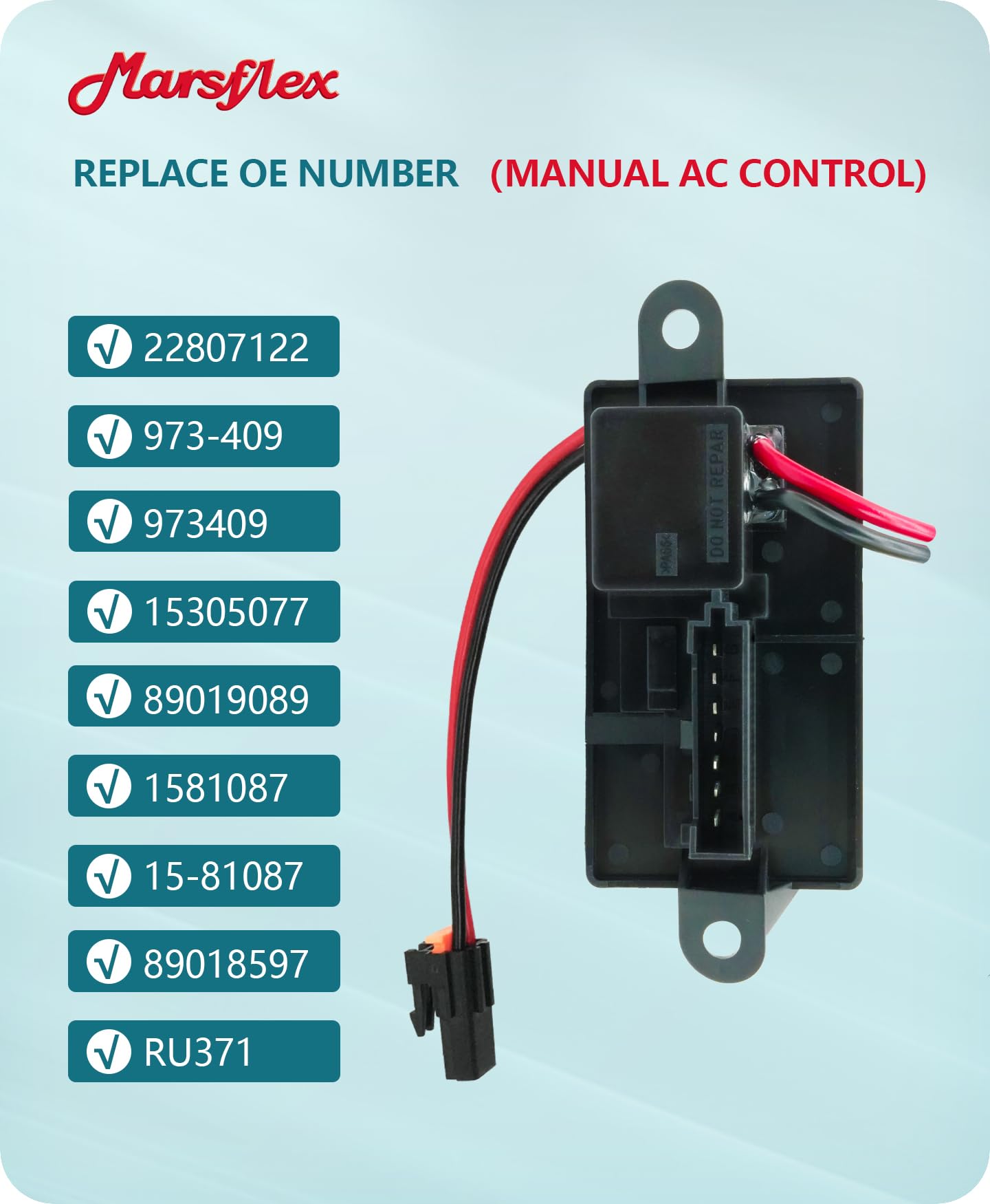 AC Delco 22807122 Blower Motor Resistor New for Chevy Avalanche Suburban Yukon