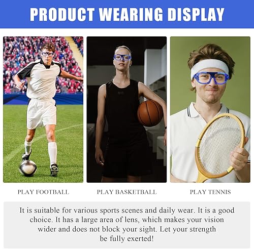 Miniatura 7 de Gafas deportivas de baloncesto con correa elástica para niños, gafas de fútbol