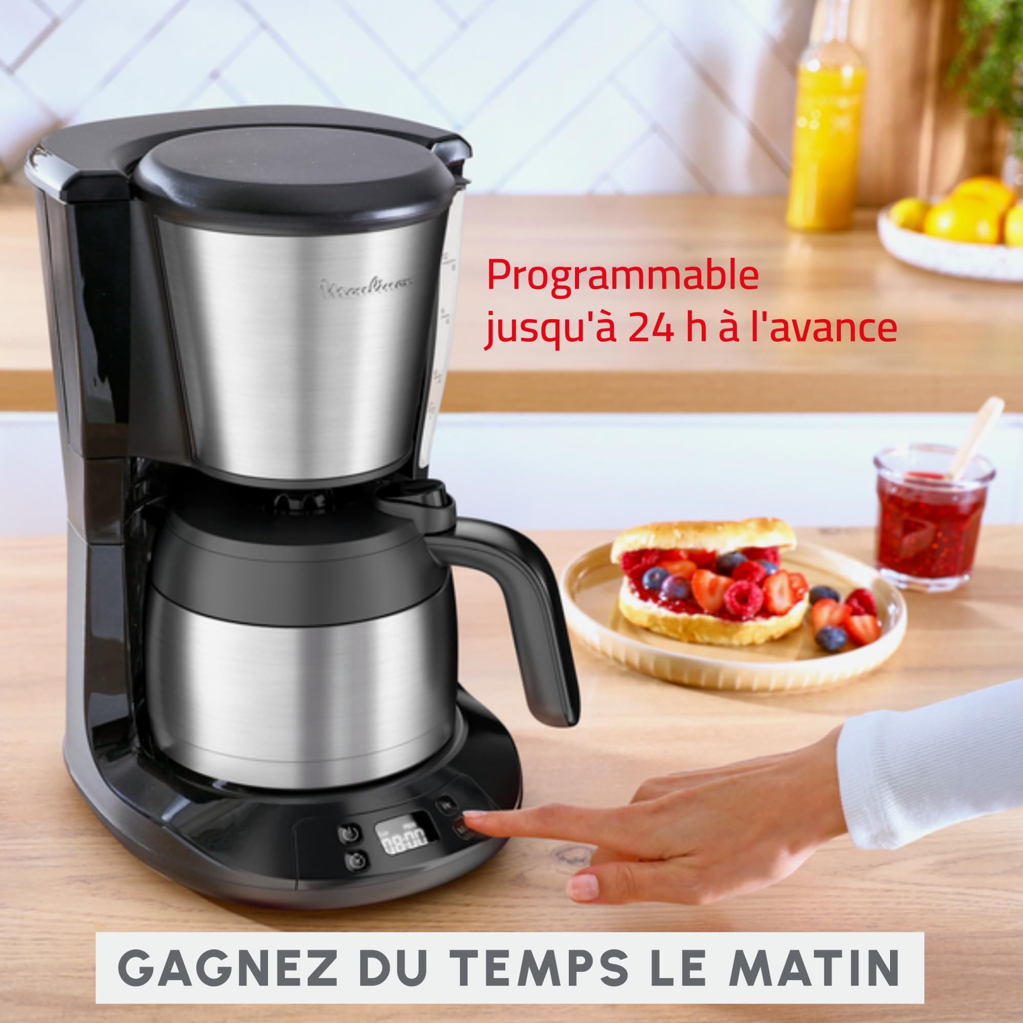 Image secondaire de Cafetière Filtre Programmable Moulinex Subito avec Verseuse Isotherme 0,9 L