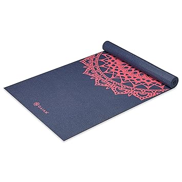 Gaiam Print Yoga Mat, Pink Marrakesh, 4mm - image, photos