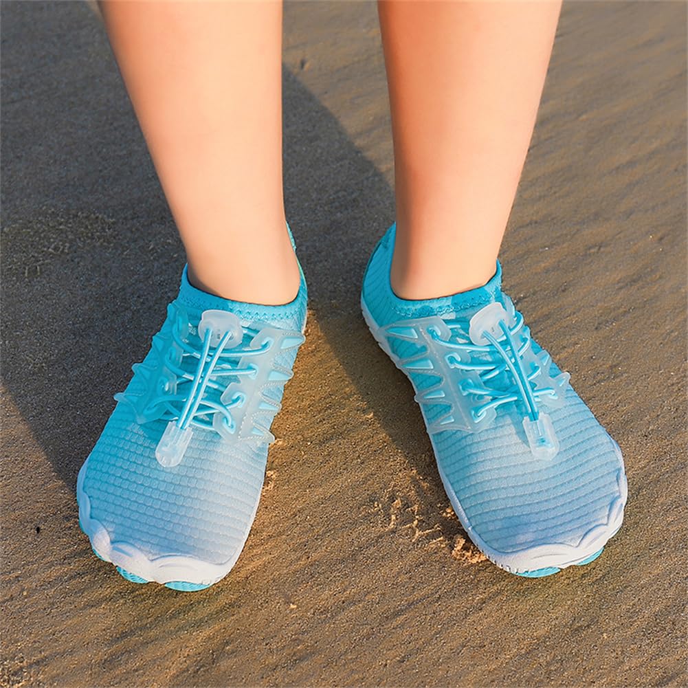 Wasserschuhe für Jungen und Mädchen, Unisex-Duschen-Schuhe,Fingerschuhe， Strandchuhe, schnell trocknende Wasserschuhe, Schwimmschuhe, Surfschuhe, Bachwander Größe 28-36