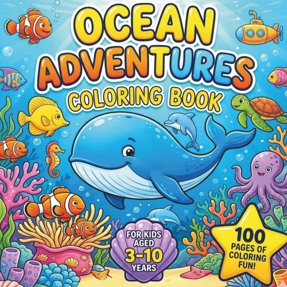 OCEAN ADVENTURES: COLORING BOOK