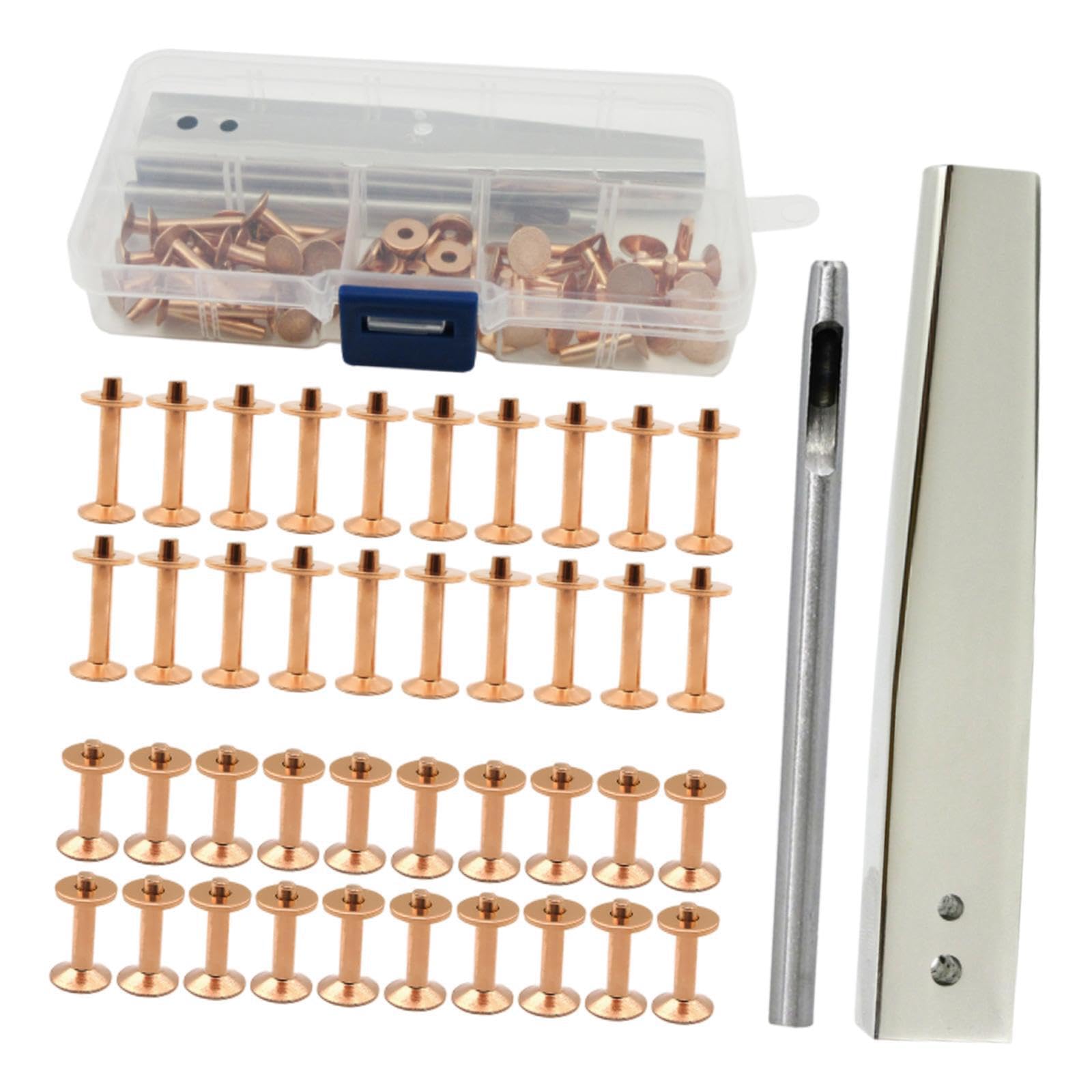 YIXANNX Crafting Rivet Leather Rivet Kit Tubular With Installation Tool Meets Supporting Efficient Designs Within Crafting Set Double Cap Rivets For Leather