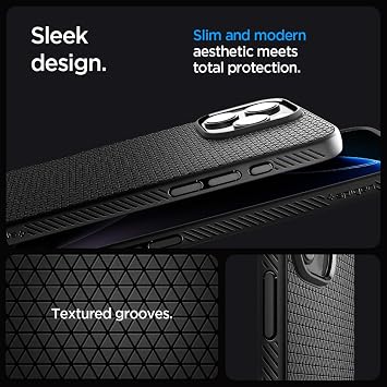 Spigen Liquid Air T MagFit Case for iPhone 16 Pro - Matte Black