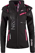 Geographical Norway Damen Jacke Softshell Kapuzenjacke Windbreaker Widerstandsfähig Outdoor Aktivitäten Wandern Herbst Frühling bans production