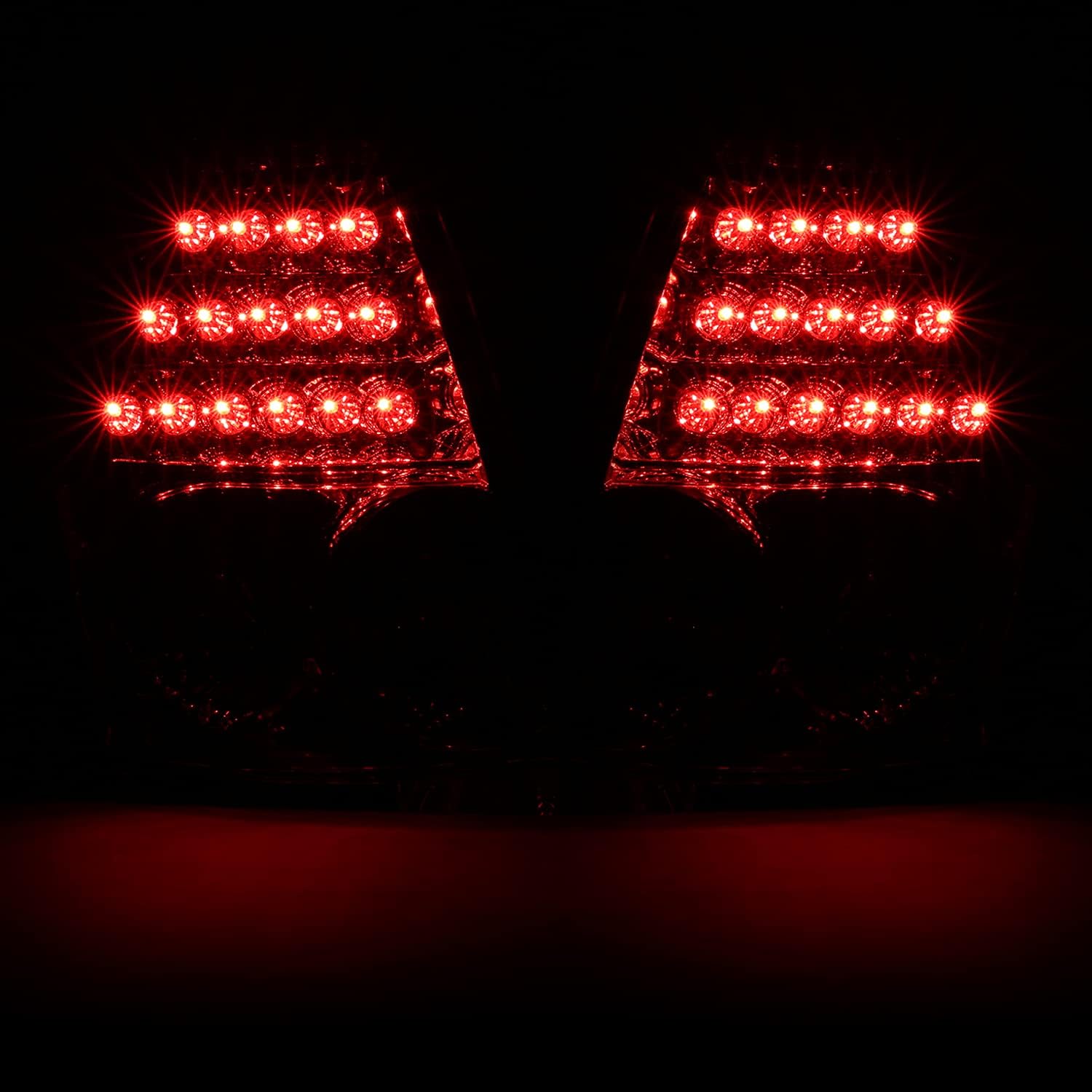 AmeriLite LED Chrome Replacement Taillights Set For Chrysler 300/300C - Passenger and Driver Side