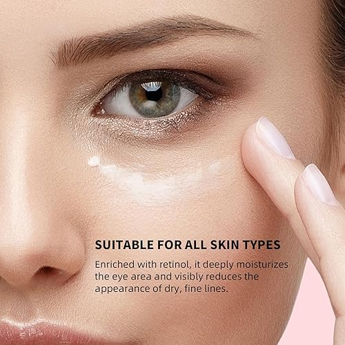 Miniatura 7 de Retinol Eye Stick, bálsamo para ojos antienvejecimiento con cafeína y vitamina C, reduce las arrugas, ojeras, hinchazón, bolsas debajo de los ojos,