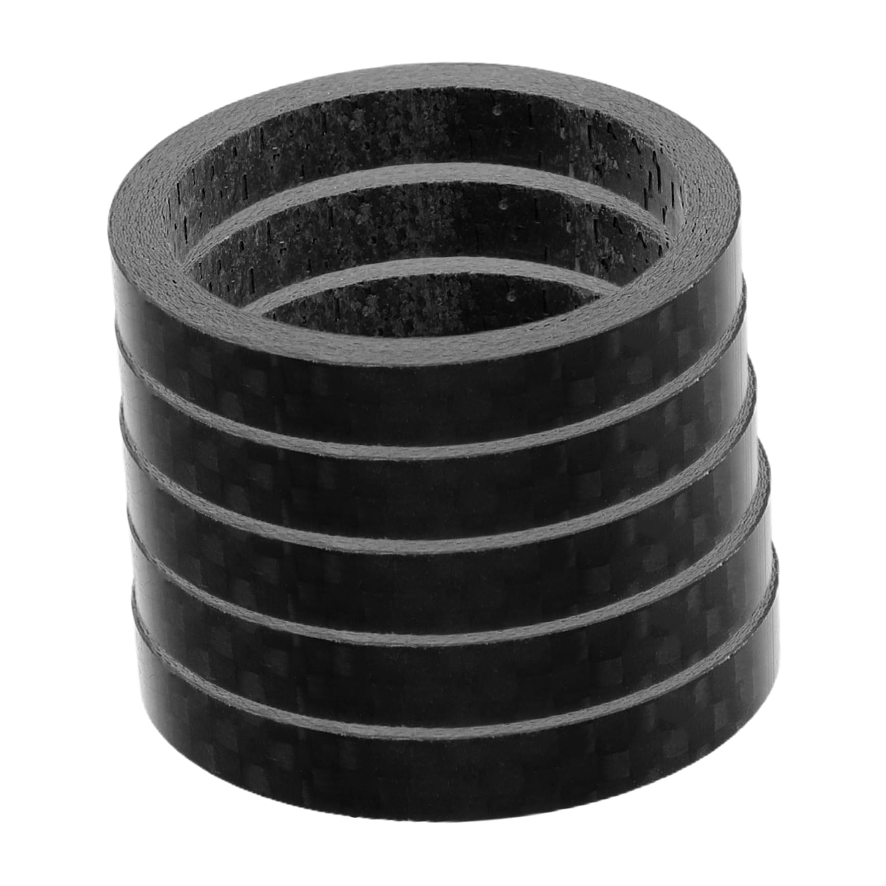 GRIRIW 5pcs Carbon Fiber Bicycle Headset Spacers for Road and Mountain Bikes Lightweight and Fit Handlebar Stem Spacers for Reliable Performance and Versatile Design