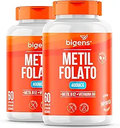 Kit 2 Metilfolato 60cps Ácido Fólico Ativo Biogens