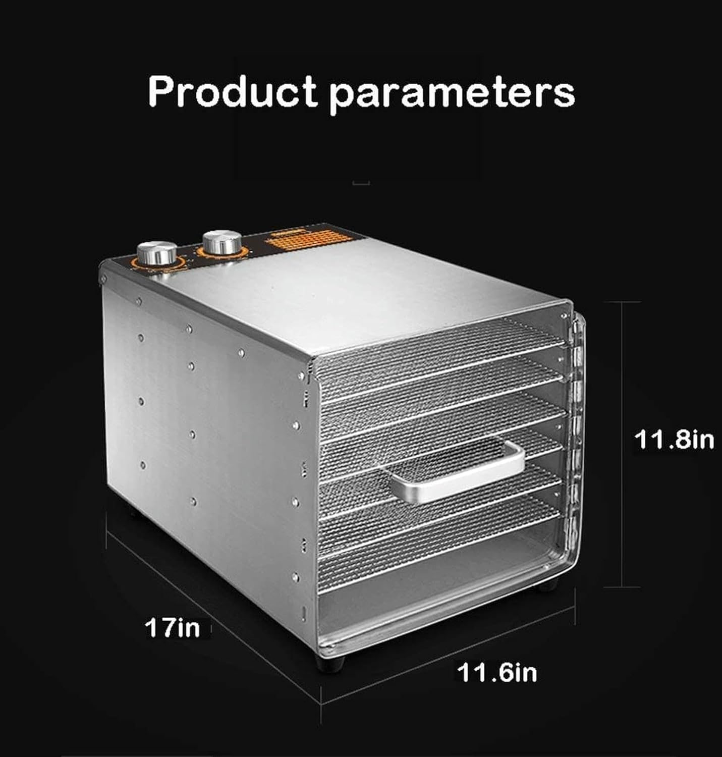Multifunction Dehydrator Gran Home And Commercial Dehydrator Of Fruits And Vegetables 6 Stainless Steel Tray Tray