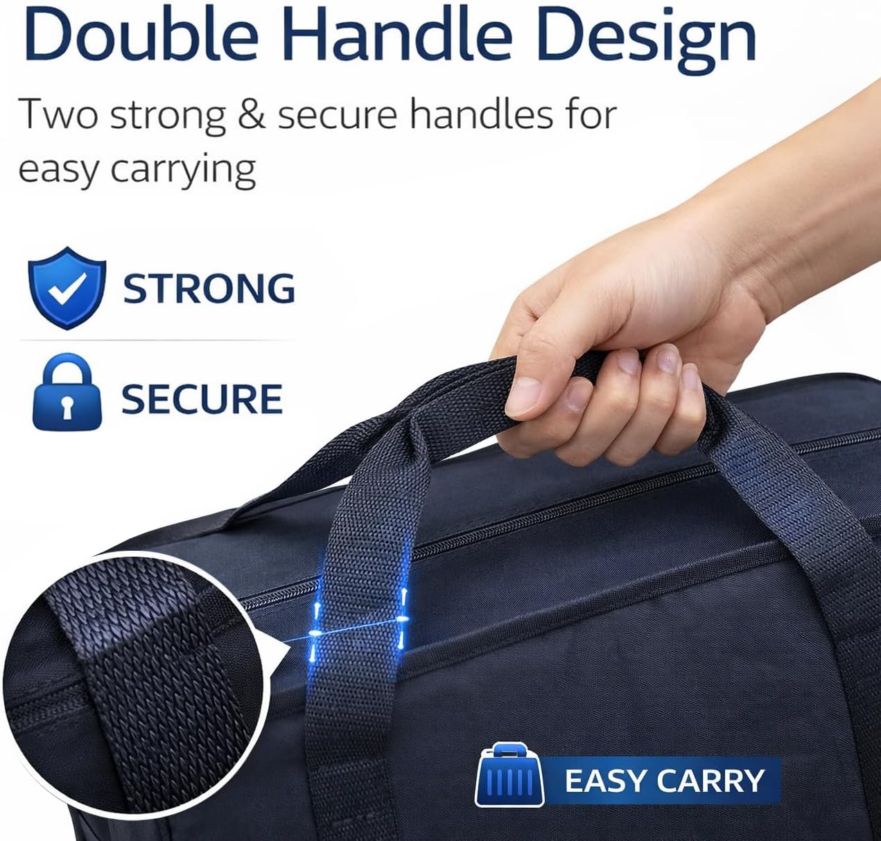 24 in Luggage Travel Duffle Bag Maletin Roll Bag 50 Lb Black Lightweight