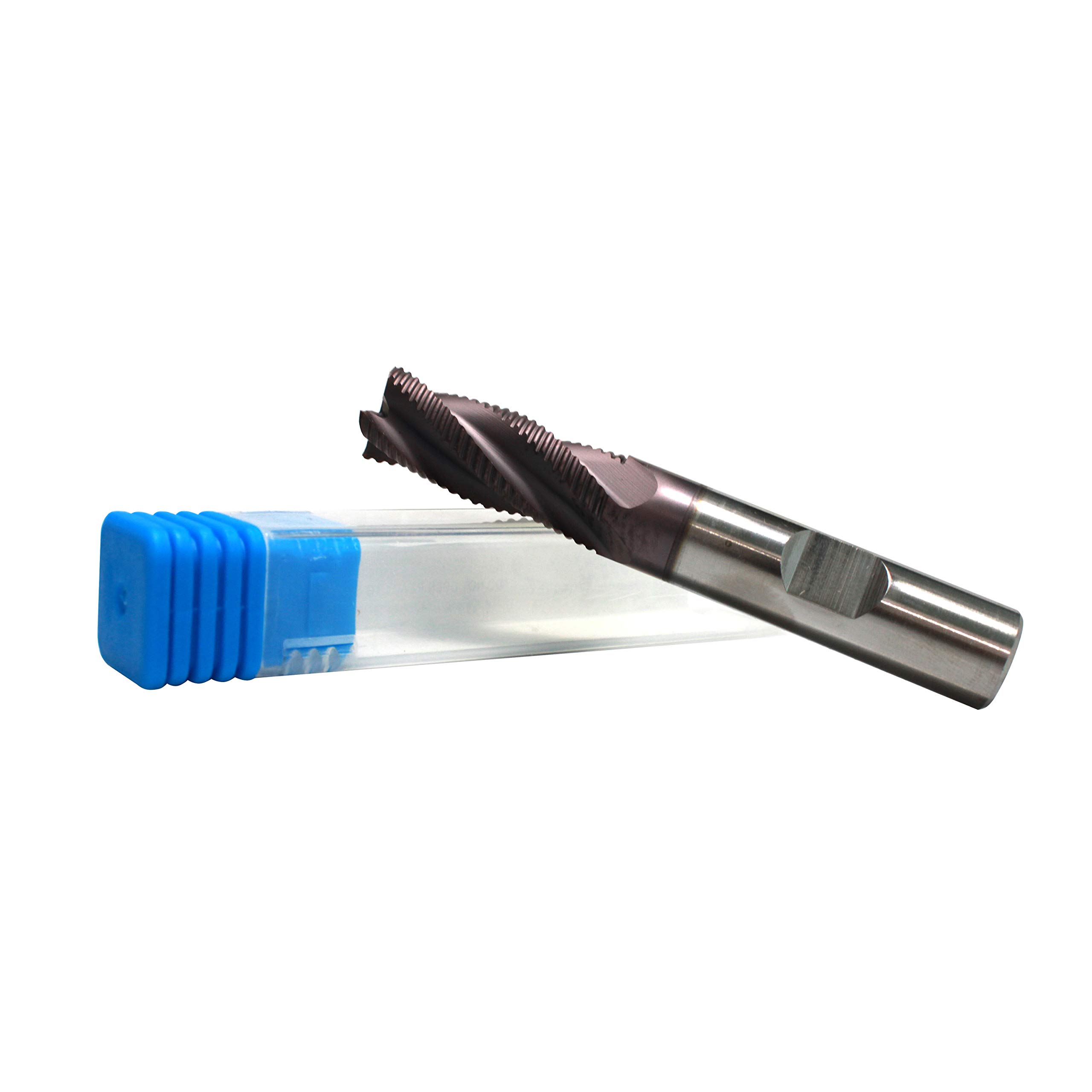 HFS (R) Utensili industriali Standard Dente M42 8% Cobalto Tialn Sgrossatura Fresa, 4 Flauto (1/2"1/2"1-1/4"3-1/4")