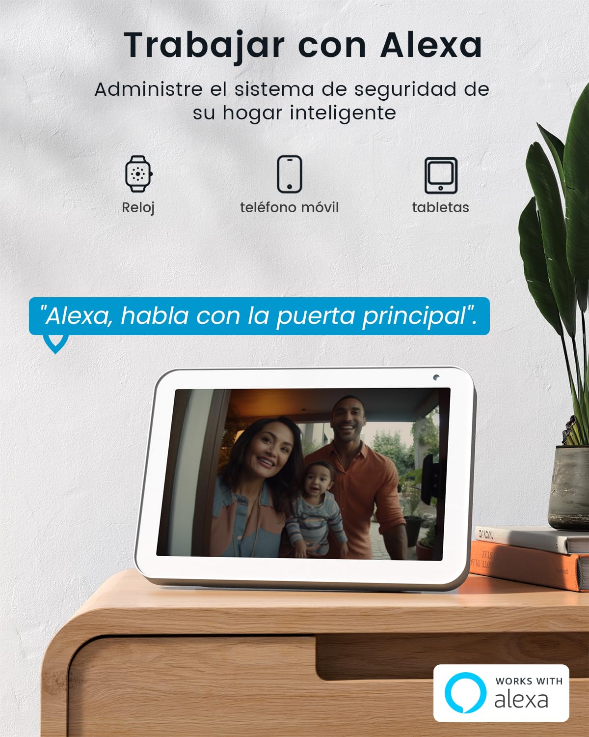 ieGeek Timbre Inalámbrico Exterior Impermeable con Cámara 2K, Videoportero WiFi con IP66 Resistente al Agua, Detección Humana, Audio Bidireccional, Visión Nocturna, Sin Suscripción, 2,4 G WiFi, Gris