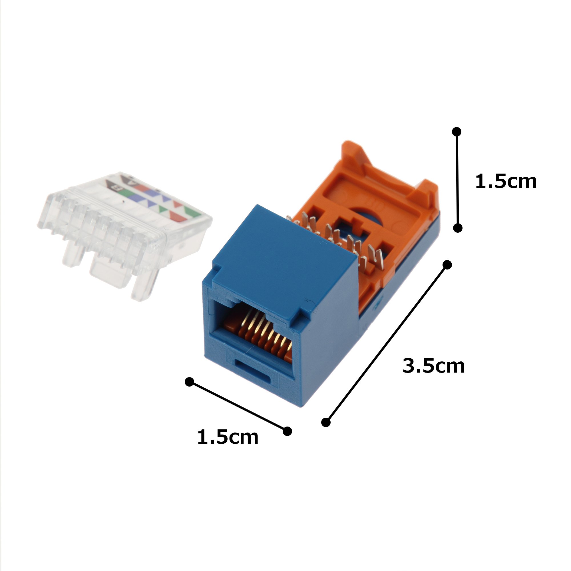 Amazon | パンドウイットコーポレーション Cat5eモジュラージャック 青