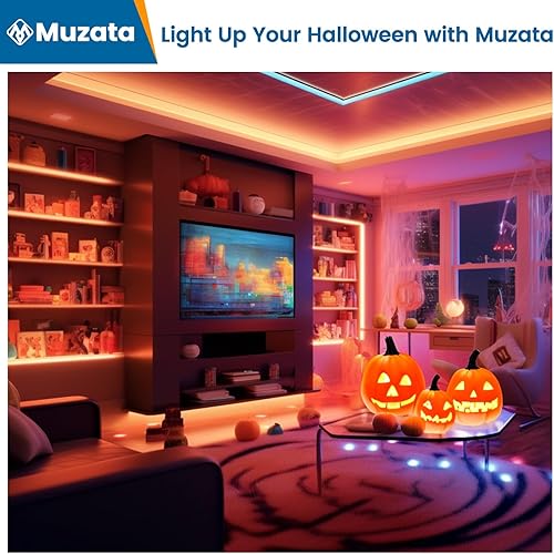 Vista 15 de Muzata Paquete de 20 canales LED de aluminio negro con cubierta blanca lechosa U102 BW 2M