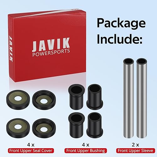 Miniatura 7 de Kit de bujes de brazo delantero izquierdo y derecho superior A compatible con Honda Foreman 500 2005-2013 Rubicon 500 2001-2014 Rincon 680 2015-2023