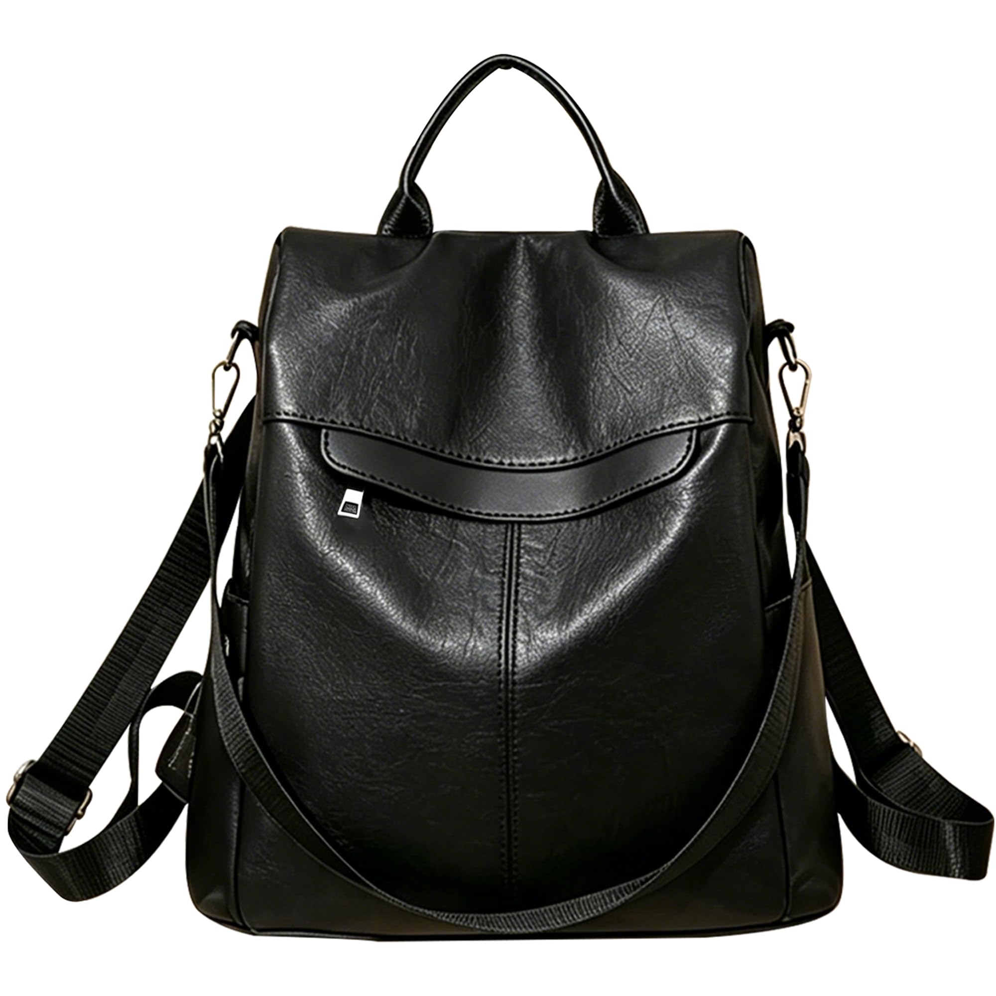 shepretty Zaino Donna antifurto Borsa Tracolla Zainetto Viaggio Daypack, 0298PU-nero