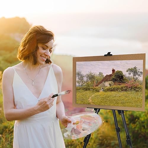 Miniatura 2 de Artist Easel Stand - Metal Tripod Easel for Painting Canvas,Adjustable Height from 17-63 inches,Portable Easel with a bag for Table-top&Floor