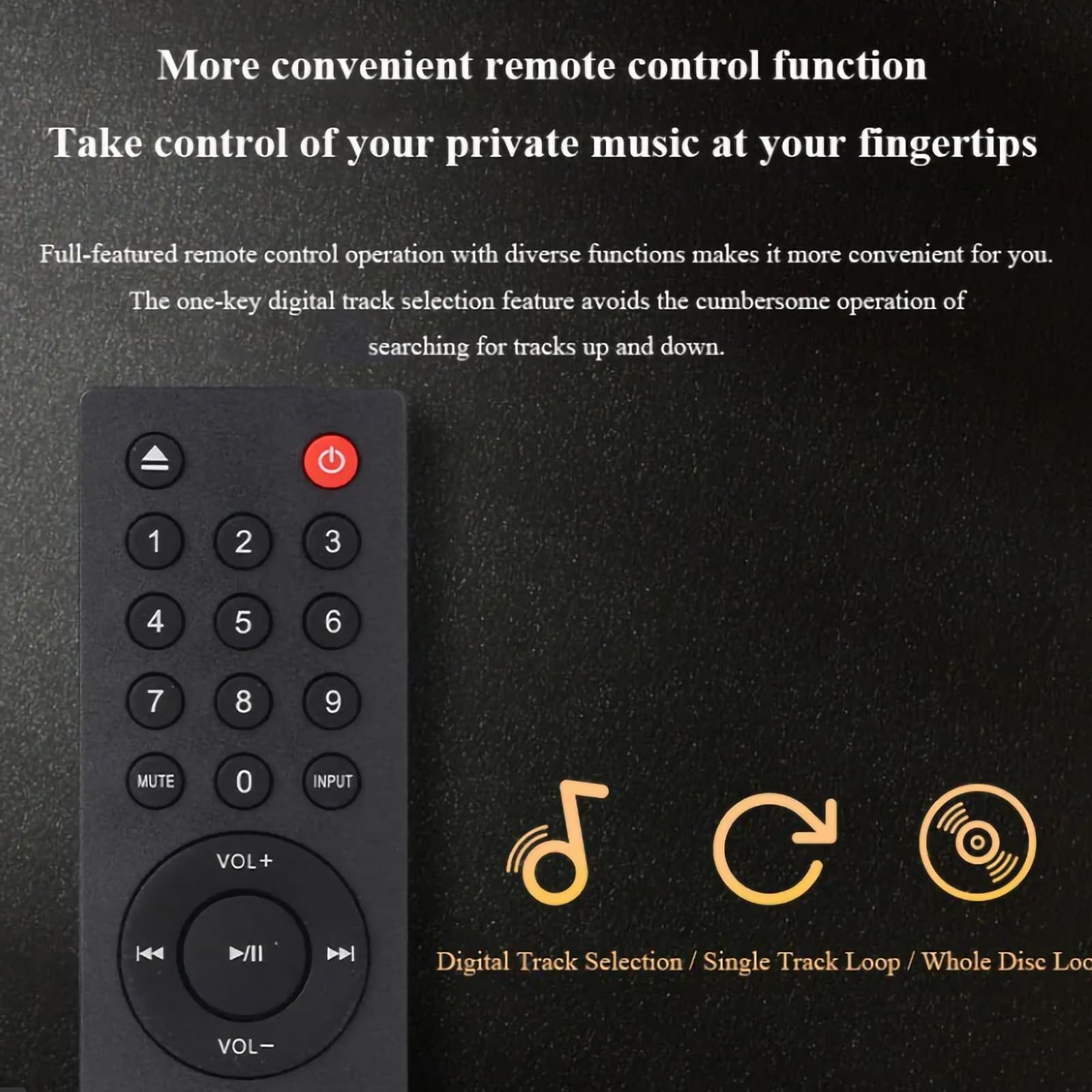 Lettore CD Hi-Fi lossless | Uscita ottica/coassiale, DAC 24 bit/96 kHz, chip ATS2853, supporta CD/MP3/WMA/USB, include telecomando, uscita audio digitale,Natural