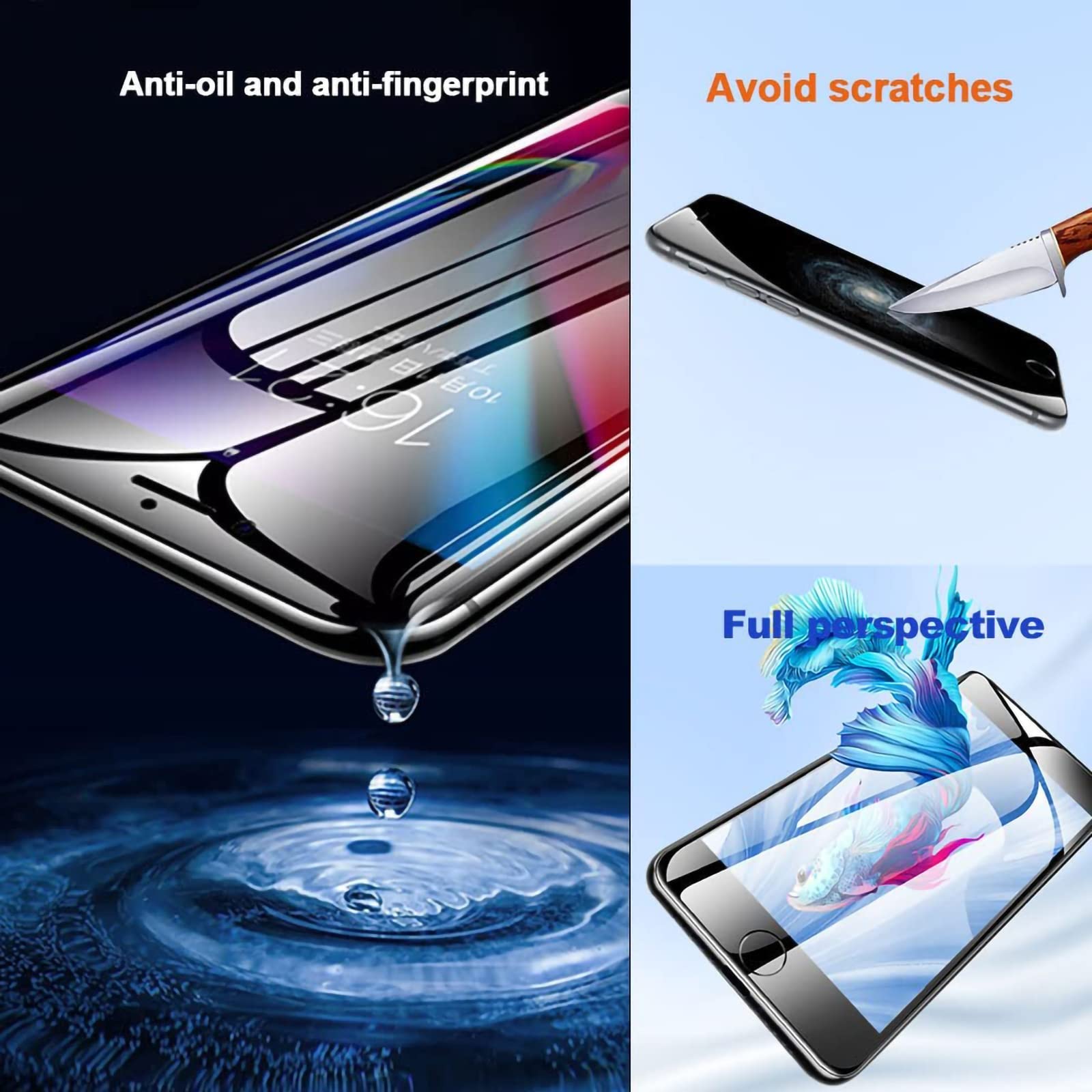 EFaith Ecran pour iPhone 8/SE 2020 de Rechange LCD 4,7" Full HD Écran Tactile Vitre Digitizer avec Outils de réparation + Film Protecteur d'écran, Modèles：A1863, A1905, A1906 (Noir.)