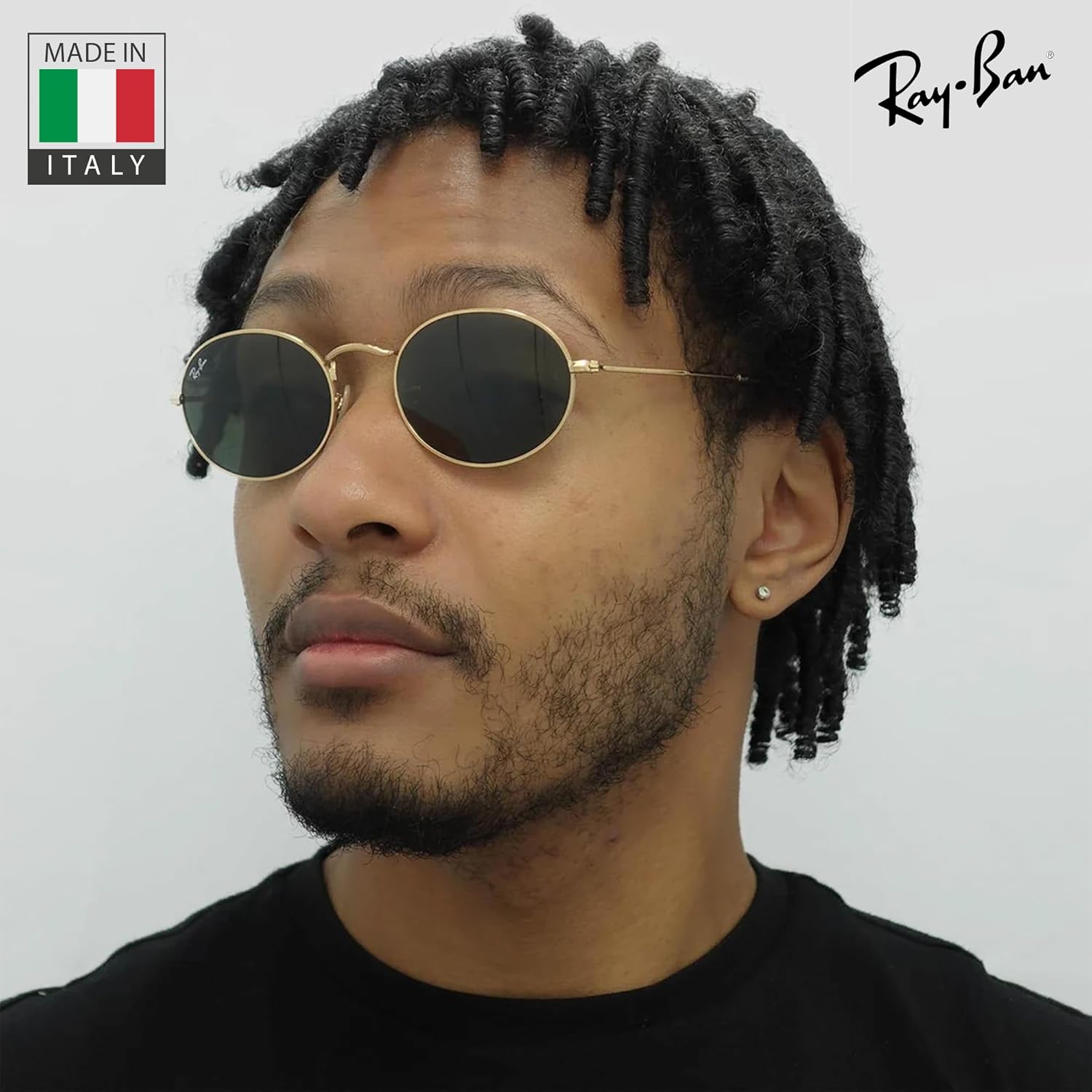 Ray-Ban RB3547 OVAL METAL Oval Shape Sunglasses with Official Eyewear Kit