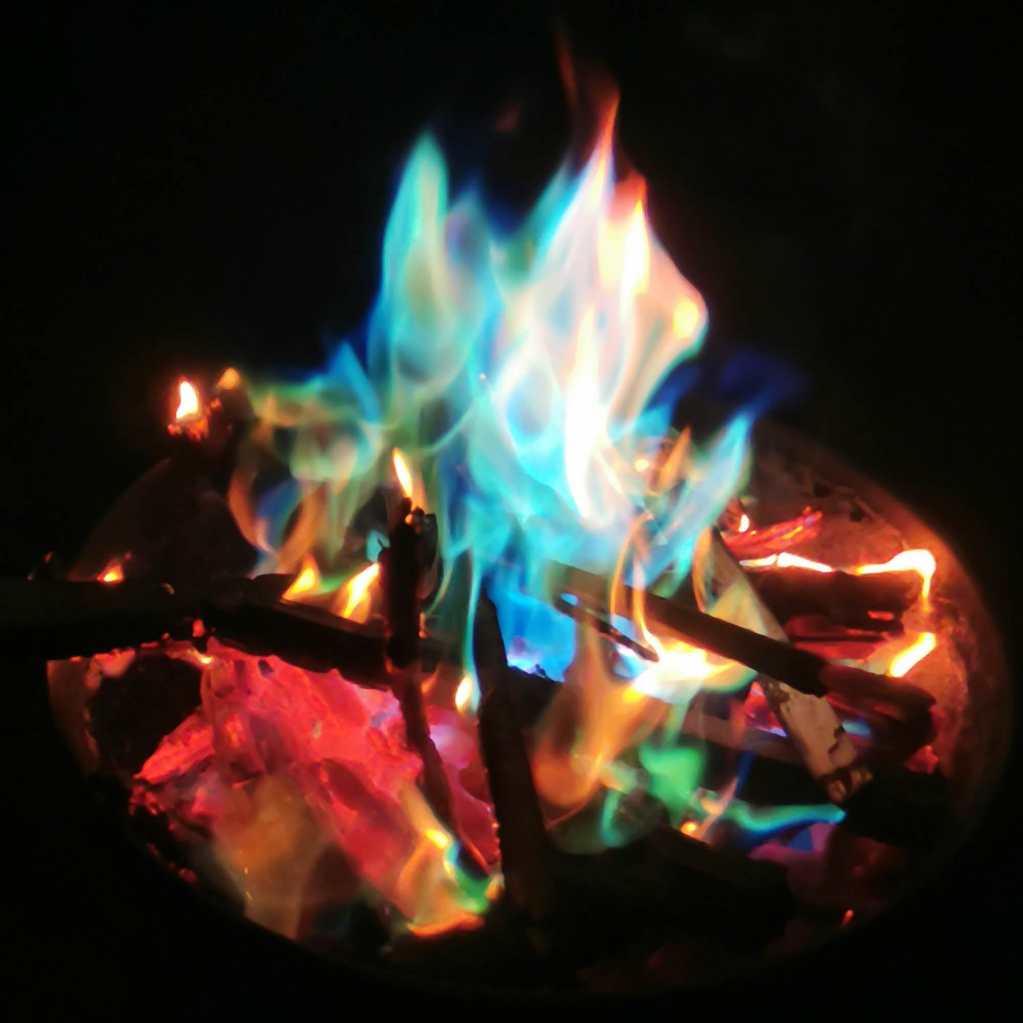 Phönix proszek 250 gramów proszku ogniskiego; kolorowy ogień do kominka, pieca, ogniska, paleniska, na imprezy na świeżym powietrzu; magiczny proszek, Magic Fire, Mystical Fire