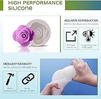 Vista 4 de Kit de fabricación de moldes de silicona, líquido súper elástico para fabricante de moldes, goma de silicona translúcida de curado rápido