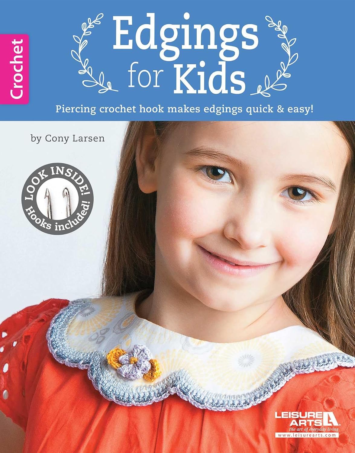 Leisure Arts Edgings for Kids with Crochet Hook Book