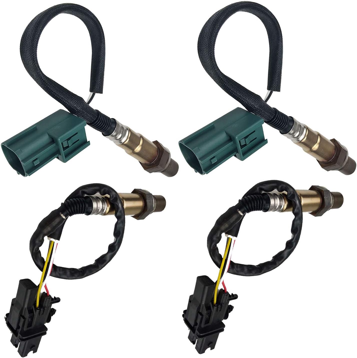 234-5060 234-5060 234-4835 234-4835 4pcs Upstream + Downstream Sensors Oxygen Sensor O2 Compatible with Town & Country Chrysler Voyager Grand Caravan