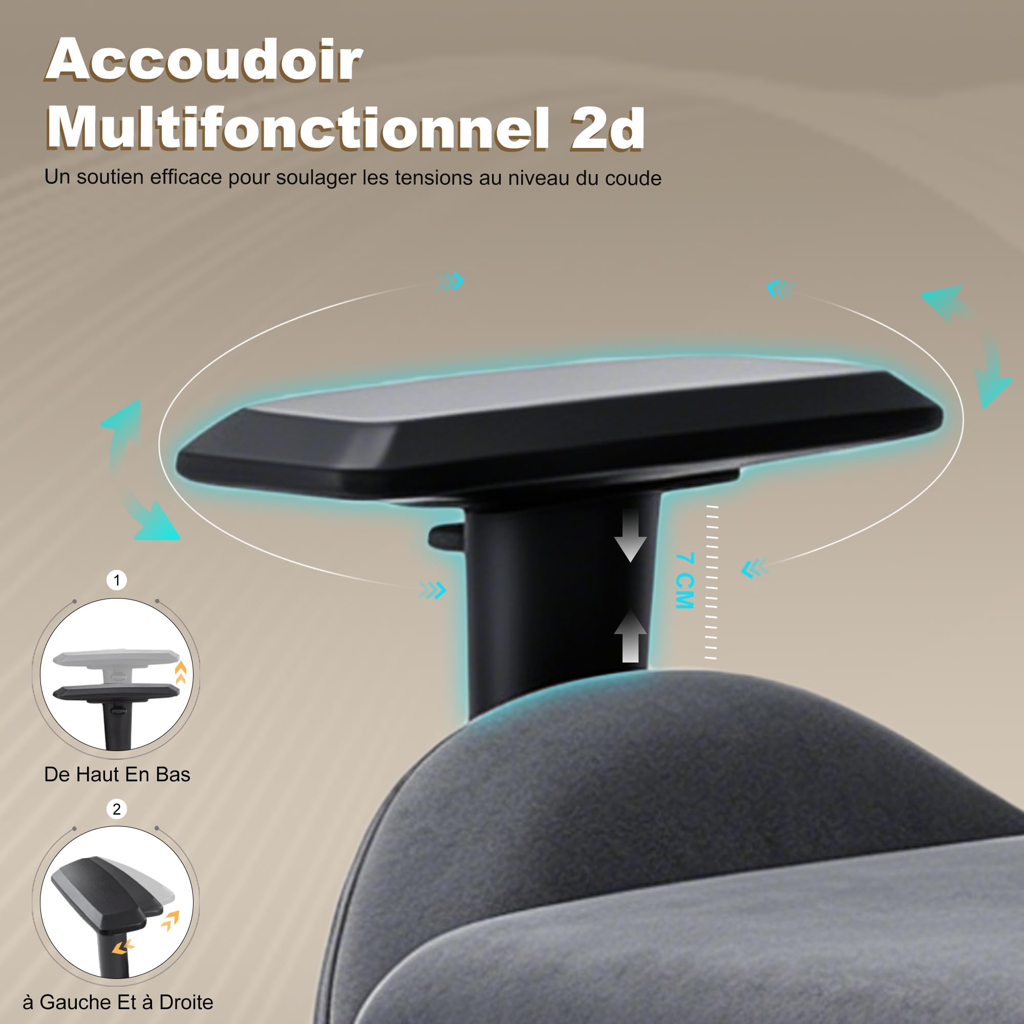 Symino Chaise Gaming Ergonomique et Fauteuil Gamer avec Repose-Pieds Télescopique Coussin à Ressorts, Support Lombaire et Hauteur Réglable 200kg (Faux Daim, Gris)