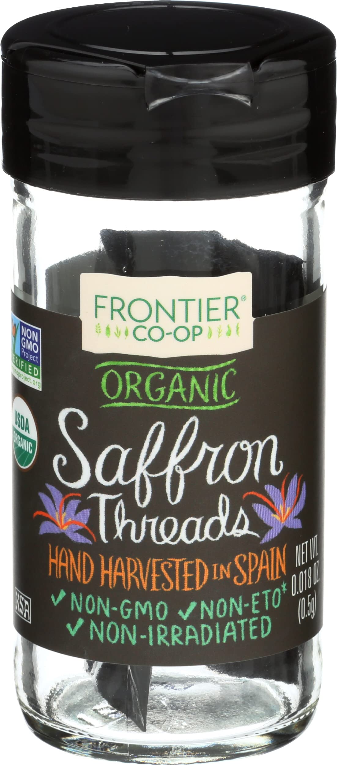 Amazon.com : Frontier Co-op Organic Saffron Threads, 0.5 grams