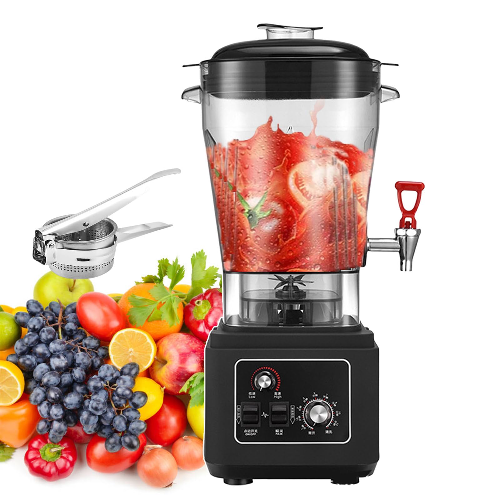 AYCDL Blenders, Smoothie Maker Food Processors, Adjustable Speeds Soy Milk Machine Smoothie Mixer for Commercial and Home Use,11L,15L