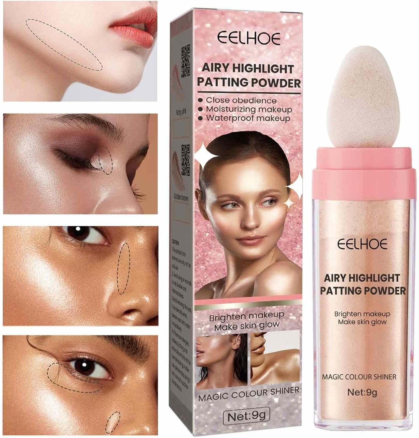 Amazon.co.jp フェアリー ハイライト パッティング パウダー スパークル ボディ&フェイス ハイライター パウダー