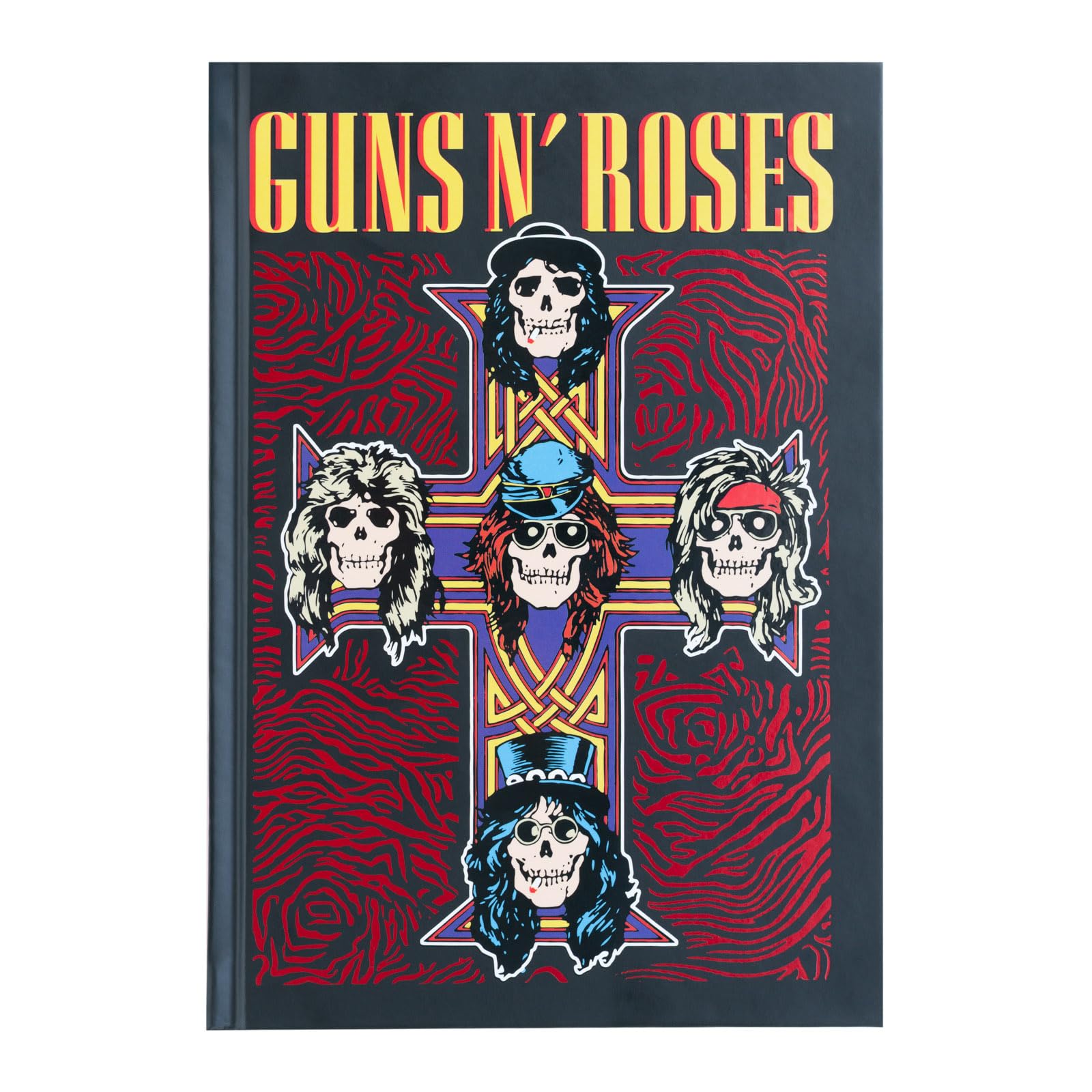 Grupo Erik A5 Notebook Hardback - Guns N’ Roses Merch | Bullet Journal Dotted Note Book, Dotted Notebook A5 Sketchbook | Music Gifts, Guns N Roses Gifts Under 15 Pounds