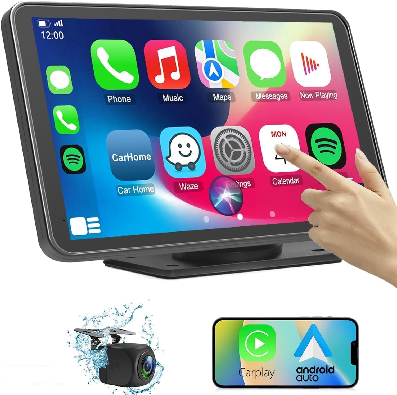 Wireless Car Stereo Compatible with Apple CarPlay