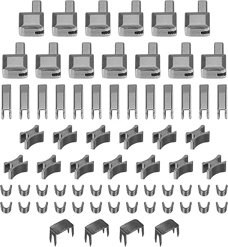 Miniatura 9 de uxcell Kit de reparación de cremallera, 3 cierres de metal deslizantes, pasadores de inserción y topes inferiores superiores para reemplazar