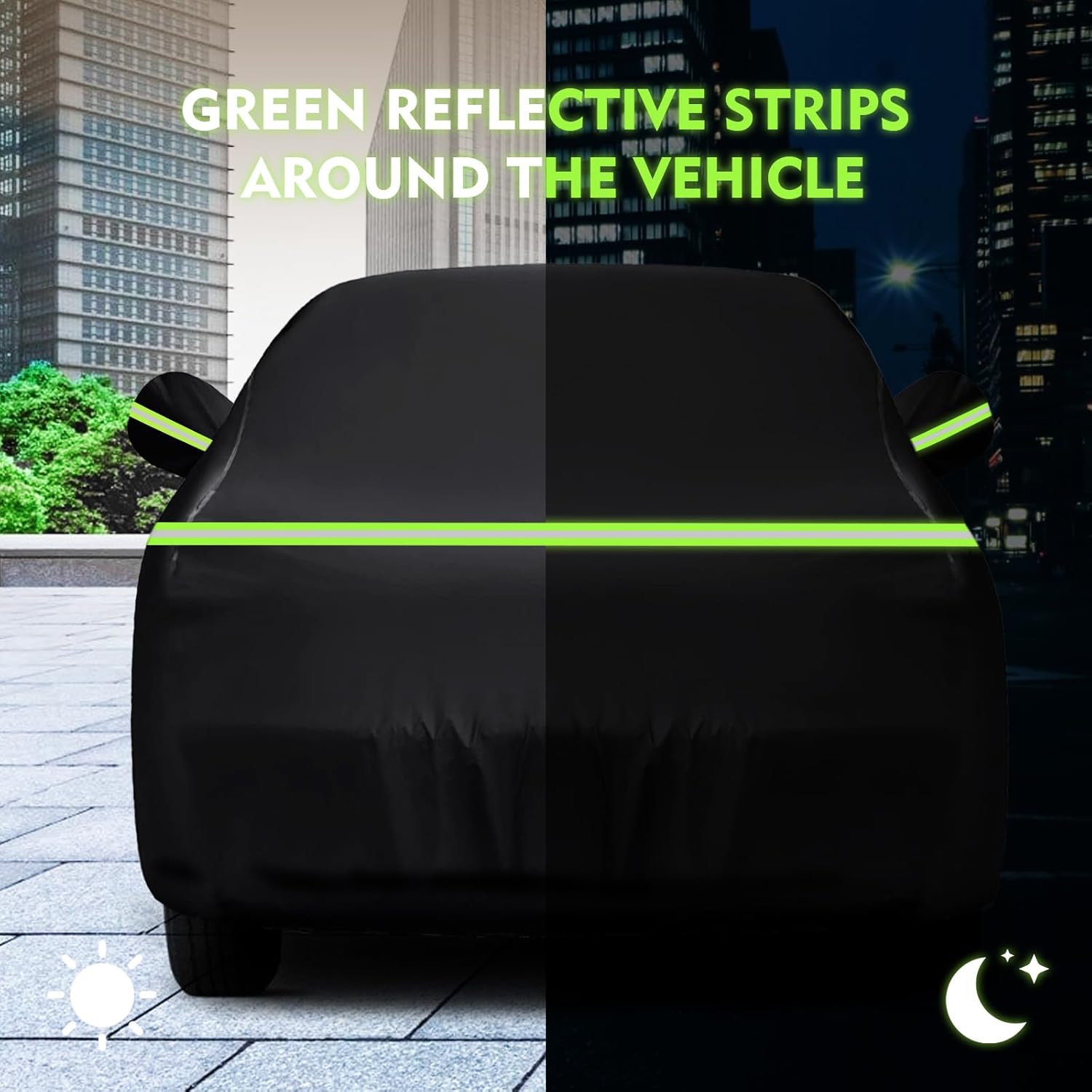 QUNSUNUS Waterproof Truck Cover for Chevrolet C/K 1500/2500/3500 1988-1999, Outdoor Truck Cover with Zipper, Full Exterior Car Covers for Automobiles All Weather with Wind, Sun, UV and Dust Protection